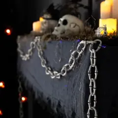 Northlight Bone-Like Chainlink Halloween Decoration - 12'