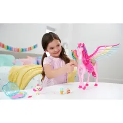 Barbie A Touch of Magic Pink Pegasus with Puppy, Lights and Sounds