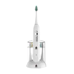 Pursonic Rechargeable S430 Sonic Toothbrush with Bonus Brush Heads White - 12ct