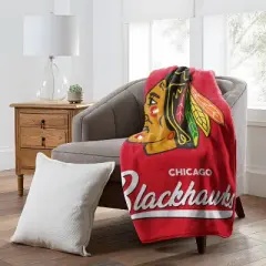 NHL Chicago Blackhawks 50 x 60 Raschel Throw Blanket