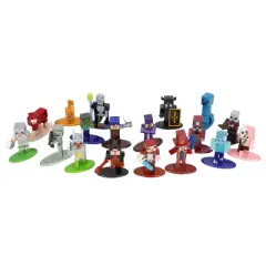 Jada Toys Nano Metalfigs Minecraft Die-Cast Figures 1.65" 20-Pack