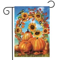 Briarwood Lane Fall Garden Flag 12x18 For Outdoor Autumn Wreath Still Life For Fall Garden Flag Flags For Outside