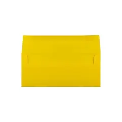 JAM Paper #10 Business Colored Envelopes 4.125 x 9.5 Yellow Recycled 15859