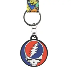 Grateful Dead Dancing Bears Wrist Strap Lanyard For Keys Wallet