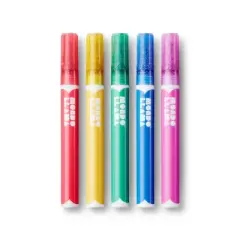 5ct Paint Markers Bullet Tip Glitter - Mondo Llama&trade;