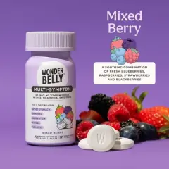 Wonderbelly Multi Digestive Symptom Tablets - Mixed Berry - 48ct