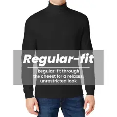 Galaxy By Harvic Men's Long Sleeve Turtle Neck T-Shirt