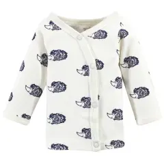 Touched by Nature Baby Boy Organic Cotton Preemie Layette 4pc Set, Hedgehog, Preemie