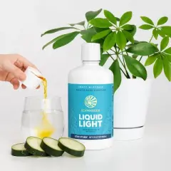 Sunwarrior Liquid Light, Fulvic Acid Trace Minerals Drops Supplement for Bone Health Support, 32 floz (32 servings)