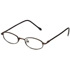 Flex Plus by Vivid Collection Designer Reading Glasses Model 96 Shiny-Brown 43mm