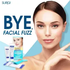 Surgi Cream FACIAL HAIR REMOVAL CREAM (Extra Gentle Formula) - PACK OF 2 - Includes Surgi-Sooth Creme (Fresh Scent) Surgicream