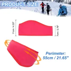 Unique Bargains Polar Fleece Stretchy Running Jogging Sweatband Ear Warmer Headband