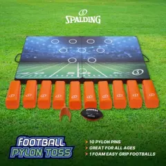 Spalding Football Pylon Toss Game - Portable Fun for All Ages