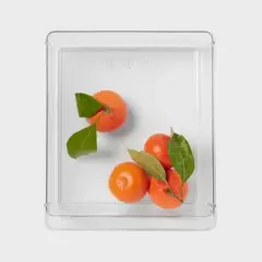 Medium Wide Fridge and Pantry Organizer Bin - Brightroom&trade;: Clear Refrigerator Storage, Hand Wash, Freezer-Safe