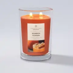 19oz Glass Jar Bourbon Pumpkin Candle - Home Scents