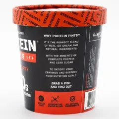 Protein Pints Strawberry High Protein Ice Cream - 16oz
