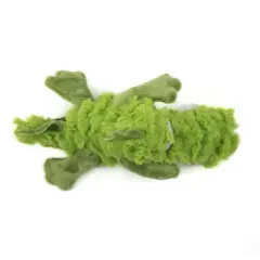 goDog PlayClean Gator Squeaker Plush Pet Toy for Dogs & Puppies