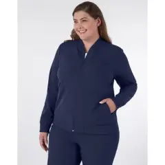 Hanes Comfort Fit Scrubs Women's Scrub Bomber Jacket