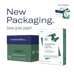 Hammermill Laser Print Office Paper 98 Brightness 28lb 8-1/2 x 11 White 500 Shts/Ream 125534