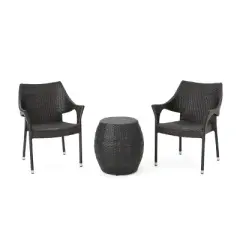 Pierce 3pc Wicker Chat Set - Multibrown - Christopher Knight Home