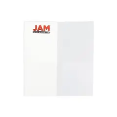 JAM Paper Heavy Duty Plastic Two-Pocket Mini Folders 4 1/4 x 9 1/8 Clear 96450D