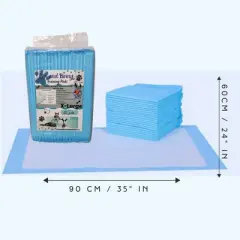 Itopfox 20 Pcs Pee Pads, Blue, 6-Layer, Ultra Absorbent, Leak-Proof, Quick-Dry, Suitable for Dogs, Cats, Rabbits, Chinchillas, and Other Pets