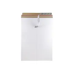 JAM Paper Stay-Flat Photo Mailer 13" x 18" White Sold Individually 6PSW