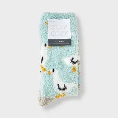 Women's 2pk Cozy Crew Socks - 4-10