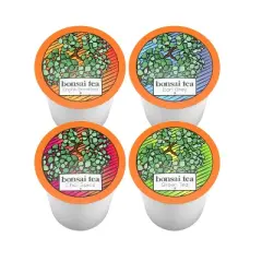 Bonsai Tea Co. Tea Pods, Compatible with 2.0 Keurig K Cup Brewers, Variety Pack ,40 Count