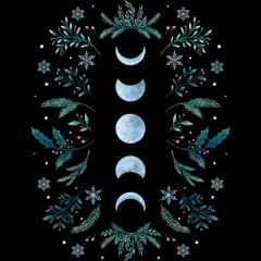 Men's Design By Humans Moonlight Garden - Teal Snow By EpisodicDrawing Tank Top