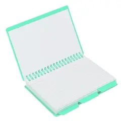 C-Line 3" x 5" Spiral Bound Index Card Notebook with Index Tabs Lined Assorted Colors 6/Pack