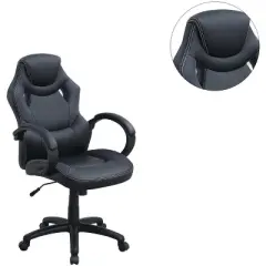 Kumasinova Swivel Gaming Chair with Adjustable Height&Wheel,Ergonomics Office Chairs Video Game Chaise for Office & Home,Upholstery Leisure Chair