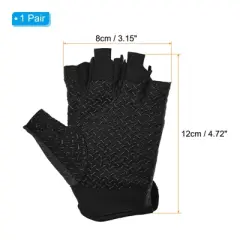 Unique Bargains Breathable Sun Protection Non-Slip Outdoor Fishing Gloves 1 Pair