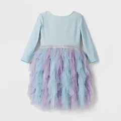 Toddler Girls' Disney Frozen Solid Tutu Dress - Light Purple 2T