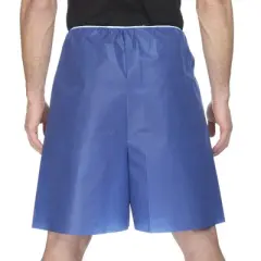 McKesson Adult Disposable Exam Shorts Blue X-Large 25 Ct