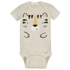 Onesies Brand Baby Boys' Short Sleeve Bodysuits, 8-pack, Tiger