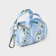 Girls' Floral Mini Duffel Bag Charm - art class&trade; Blue