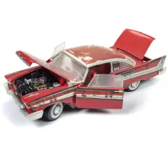 1958 Plymouth Fury "Christine" Dirty / Rusted Version 1/18 Diecast Model Car by Auto World