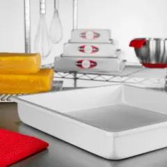 Fat Daddio's Anodized Aluminum Square Cake Pan Solid Bottom