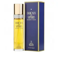Diamonds & Sapphires By Elizabeth Taylor Women A Fresh Cut Floral Bouquet Of Lily Of The Valley A Later Hint Of Musky Sandalwood. Edt Spray 3.3 Oz