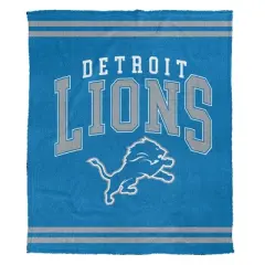 NFL Detroit Lions Vintage Arch Cozy Knit Throw Blanket