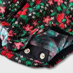 Baby Girls' Woven Lurex Romper - Cat & Jack&trade; Black