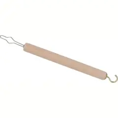 DMI Dressing Stick, Button Hook and Zipper Pull, Durable Wood Handle, Dressing Aid for Limited Mobility