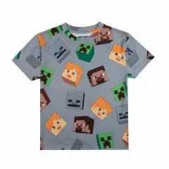 Minecraft 4-Pack Boy's Crew Neck Short Sleeve T-shirt Combo Set