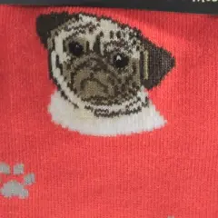 Novelty Socks 15.25" Pug Sock Daddy Socks Premium Quality E & S Pet  -  Socks