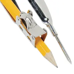 Charles Leonard Ball Bearing Compass W/ Traditional Pointed Tip 12" Maximum Dia. Metal Dozen 77360