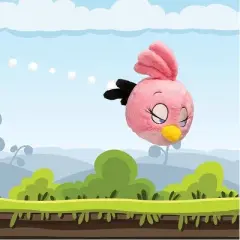 Mighty Mojo Angry Birds  Collectible Plush Doll Stella Pink 8"