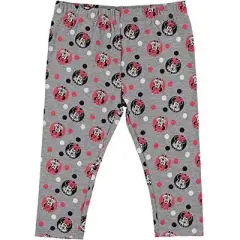 Disney Girl's Minnie Mouse 3 Piece Coordinates, Ruffled Short Sleeve Shirts and Legging Pants Set for toddler