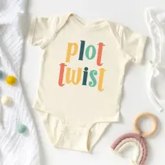 The Juniper Shop Plot Twist Colorful Baby Bodysuit