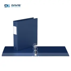 Premium Economy 1.5" Round Ring Binder 6pk Royal Blue: Davis Group, Polypropylene, 275 Sheet Capacity, 2 Pockets